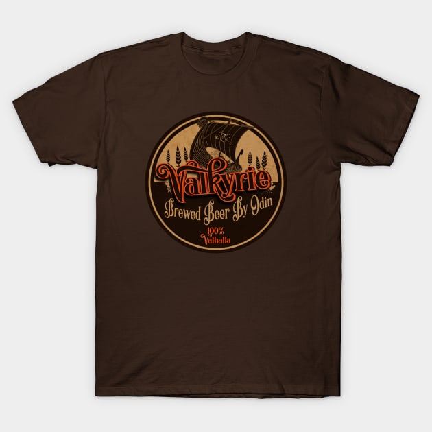 Valkyrie Brewed Beer T-Shirt by CTShirts